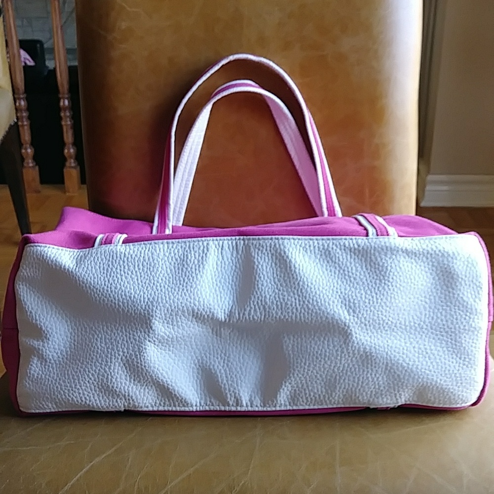 Givenchy pink canvas tote shoulder purse travel shopping beach bag - Picture 6 of 12